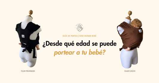 ¿Desde qué edad se puede portear a un bebé? | Guía completa para mamás